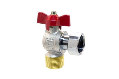Tecnovielle Zawór kulowy kątowy z ruchomą nakrętką GZ/GW 1/2"x1/2"