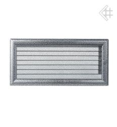 Kratka kominkowa malowana OSKAR czarno-srebrna 17x37 z żaluzją