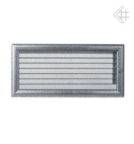 Kratka kominkowa malowana OSKAR czarno-srebrna 17x37 z żaluzją