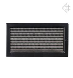 Kratka kominkowa malowana czarna 22x37 z żaluzją