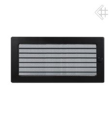Kratka kominkowa malowana czarna 17x37 z żaluzją