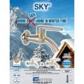 EFFEBI SKY Zawór czerpalny zewnętrzny, antyzamarzaniowy (niezamarzający) 1/2" SATYNA