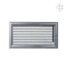 Kratka kominkowa malowana OSKAR czarno-srebrna 17x30 z żaluzją