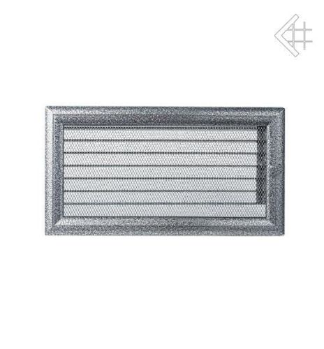 Kratka kominkowa malowana OSKAR czarno-srebrna 17x30 z żaluzją