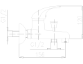 Baryt Bateria wannowa jednouchwytowa 554-010-00